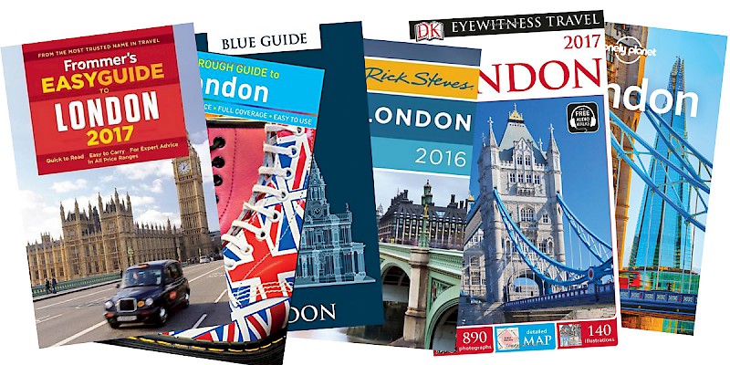 My favorite London guidebooks (Photo images courtesy of the publishers)
