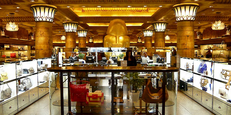 The Egyptian Room at Harrods, one of the world's most famous department stores (Photo by Herry Lawford)