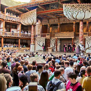 A play at Shakespeare's Globe Theatre (Photo Â© by Reid Bramblett)
