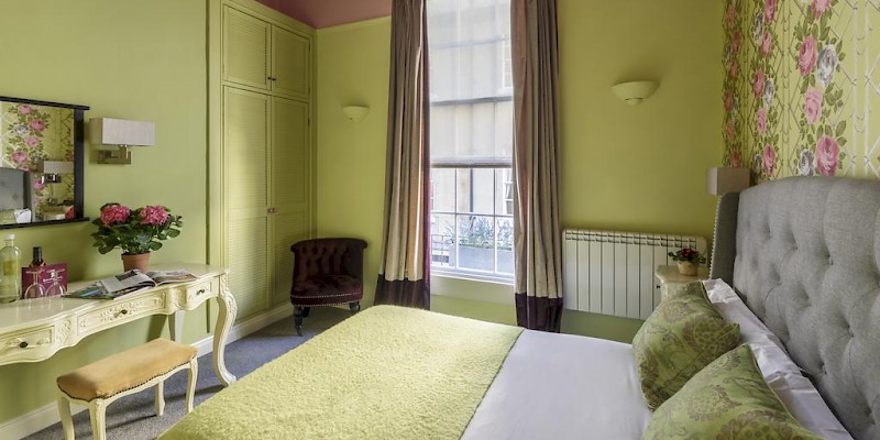 A bedroom at Harington's City Hotel, Harington's City Hotel, Bath (Photo courtesy of the hotel)