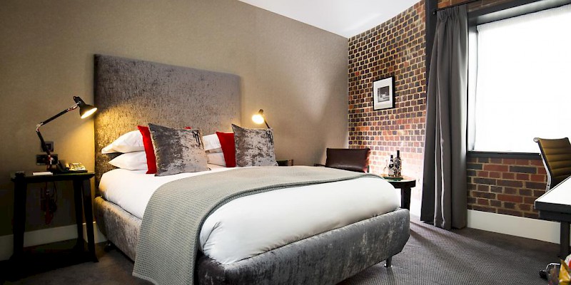 A hotel bedroom, Malmaison Oxford, Oxford (Photo courtesy of the hotel)