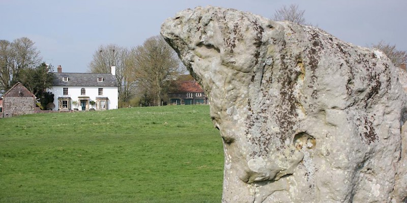 The B&B really is inside the stone circle, Avebury Lodge, Salisbury and Stonehenge (Photo courtesy of the property)