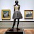 The Little Dancer at Age 14 in tinted bronze (1881)—with some ballet paintings in the background—all by Edgar Degas, in the Metropolitan Museum of Art, New York, Edgar Degas, General (Photo courtesy of the Metropolitan Museum of Art)