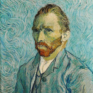 Self Portrait (1889) by Vincent van Gogh, in the Musée d'Orsay, Paris (Photo courtesy of the Musée d