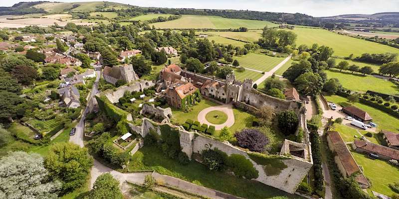Amberly Castle from the air (Photo courtesy of the property)