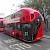 A new Routemaster bus showing the rear entrance, The Saga of the Routemasters, London (Photo tony_duell)