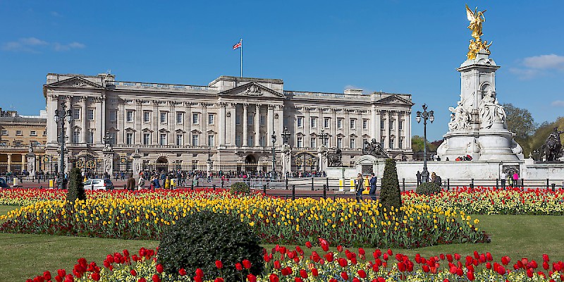 The eastern faÃ§ade of Buckingham Palace and the Victoria Memorial (Photo by Diliff)
