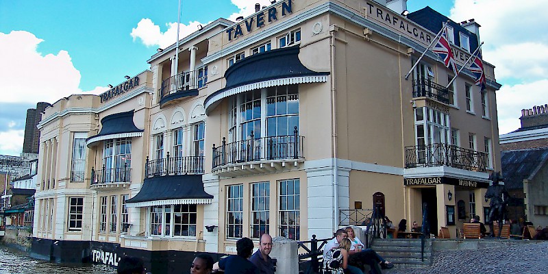 The Trafalgar Tavern in Greenwich, London (Photo Â© Reid Bramblett)