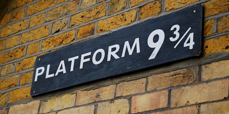 Platform 9 3/4 at King's Cross Station (Photo by MaX Corteggiano)