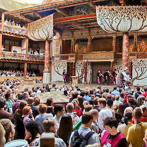 Groundlings pay just Â£5 to hear a play at Shakespeare's Globe Theatre (seats start at Â£15) (Photo Â© Reid Bramblett)