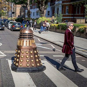 London is awash in pop culture icons, from Doctor Who to The Beatles' Abbey Road crosswalkâ€”and, sometimes, both at once (Photo by BBC)
