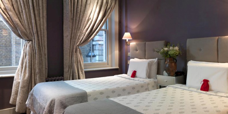A room at the Fielding Hotel, London (Photo courtesy of the hotel)