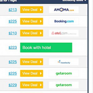 Aggregator sites, like Hotelscombined.com, compare rates from multiple hotel booking sites at once (Photo courtesy of Hotelscombined.com)