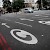 Road markingsâ€”like these on Kensington High Streetâ€”mark the Central Zone where the London Congestion Charge takes effect, London by car, London (Photo by smif)