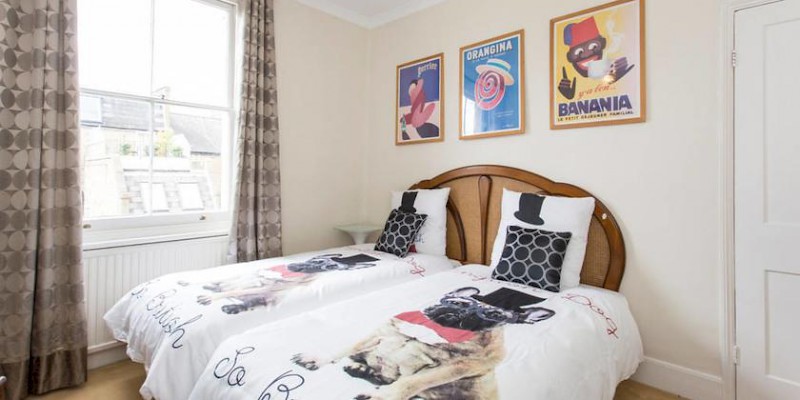 The Twin Room at Rue Saint Jacques Guest House B&B, London (Photo courtesy of the property)