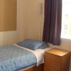 A room at the College Hall dorm (Photo courtesy of the University of London)