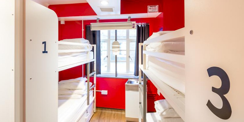 A dormitory room at London's The Generator Hostel (Photo courtesy of the hostel)