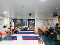 The dining room at London's SoHostel