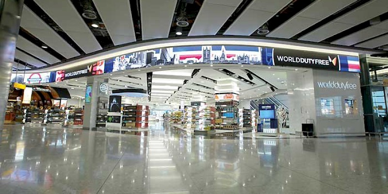 Duty Free in Terminal 5 of Heathrow Airport (Photo courtesy of Entertainment Technology)