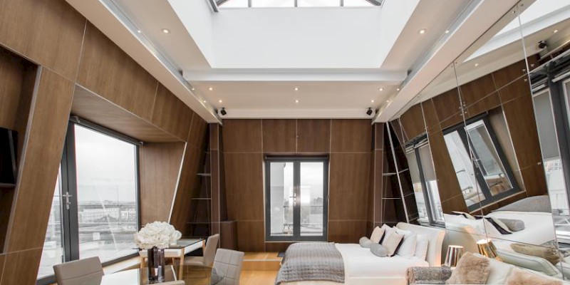 The Penthouse apartment at Kensington's The Harrington rents from just Â£261 per nightâ€”though rates for less lofty doubles start at Â£112 (Photo courtesy of the property)