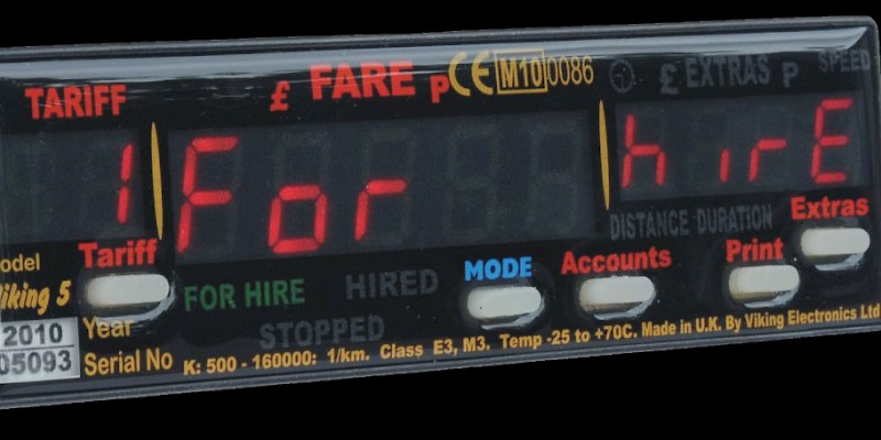 A taxi meter (Photo )