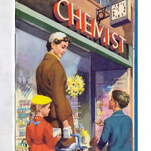 The Chemist is a British institution, show here in the classic, 1958 Ladybird book "Shopping with Mother" (Photo )