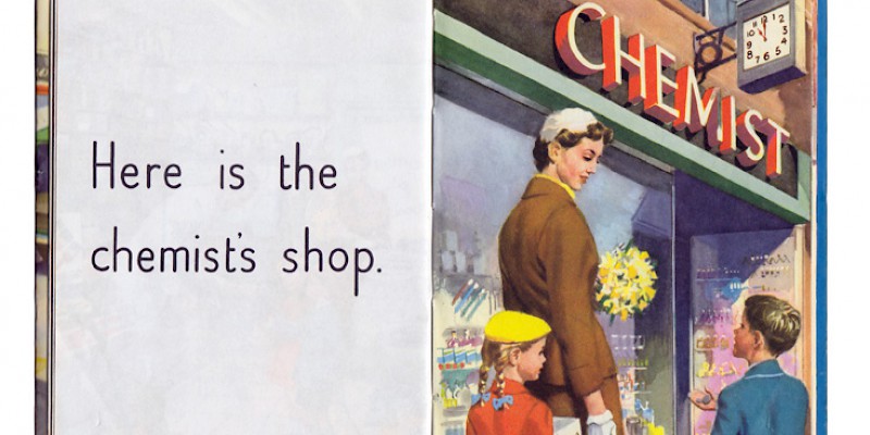 The Chemist is a British institution, show here in the classic, 1958 Ladybird book "Shopping with Mother" (Photo )