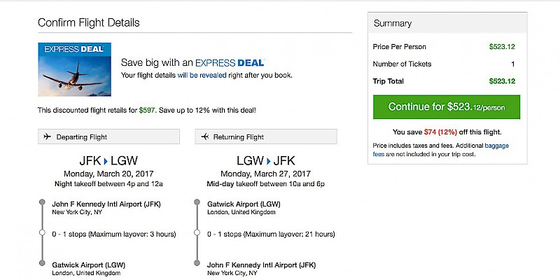 Priceline helpfully explains what is vagueâ€”and what you save by allowing thatâ€”on its booking page (Photo courtesy of Priceline)
