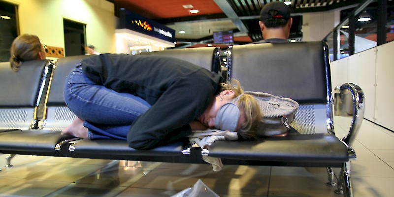 Air travel is tiring (Photo by Neil Rickards)