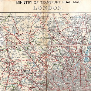 Get an updated map; this 1927 road map of London is interesting only as a historical document (Photo by mikeyashworth)