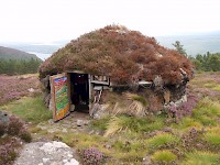 A rustic bothy in Abriachan, above the westnern end of Loch Ness in Scotland