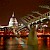 The Millennium Bridge at night, Millennium Bridge, London (Photo by Reid Bramblett)