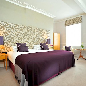 A bedroom at the Abbey Hotel (Photo courtesy of the hotel)