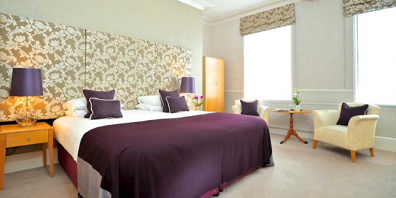 A bedroom at the Abbey Hotel (Photo courtesy of the hotel)