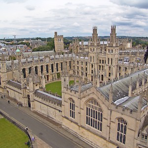 View of All Souls College from St Mary the Virgin's tower (Photo Â© Reid Bramblett)