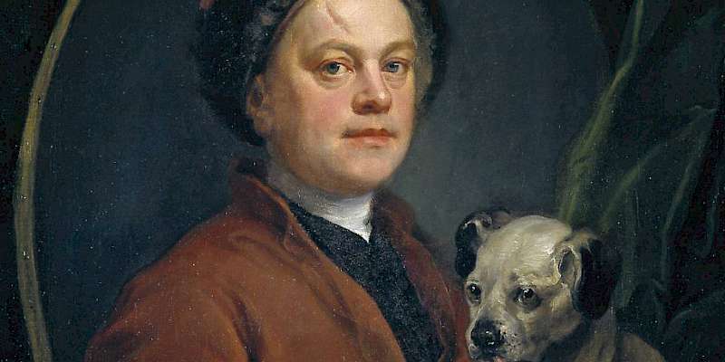 The Painter and his Pug, a 1745 Self-portrait by William Hogarth, at the Tate Britain (Photo by the Tate Britain)